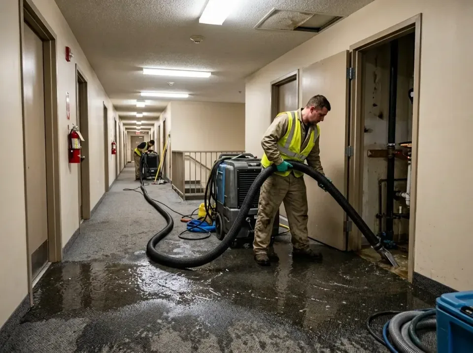 multi-unit-apartment-hallway-f-005 — frequently asked questions, Emergency Burst Pipe Water Extraction & Removal in Maryland
